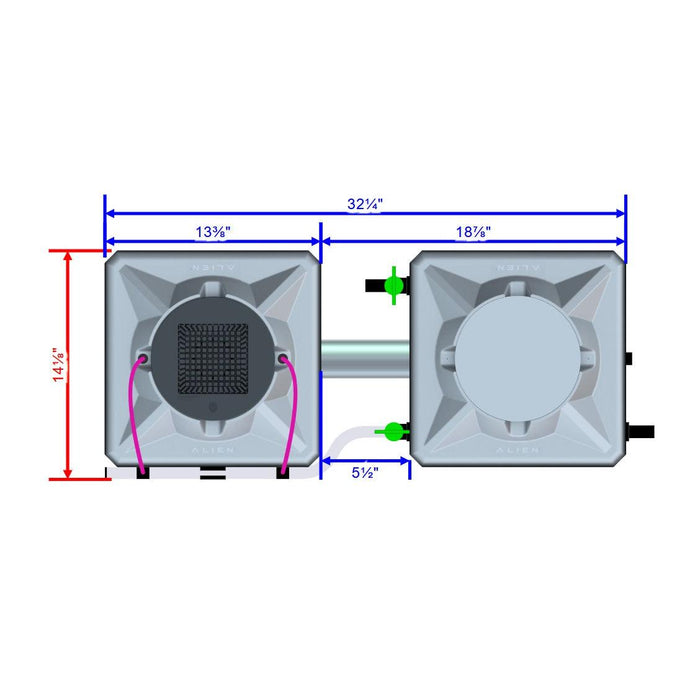 Alien Hydroponics AERO 1 Pot Kit