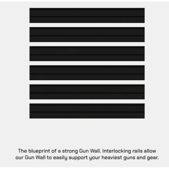 Hold Up Displays HD90 Gun Wall Bundle (6 Rifles and 6 Pistols)