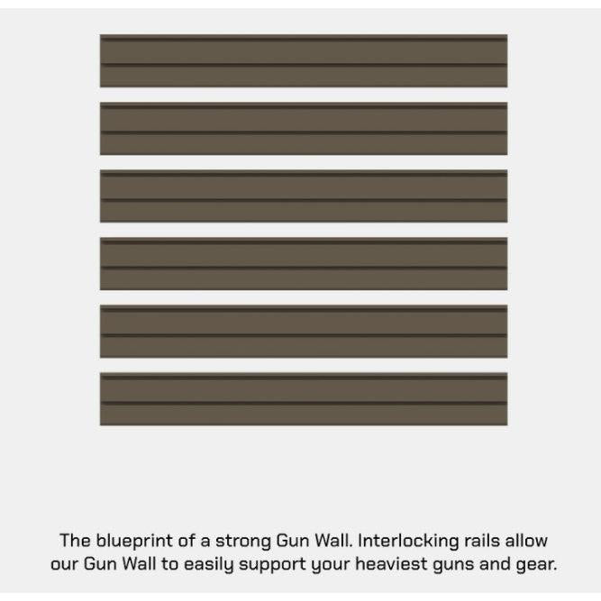 Hold Up Displays HD90 Gun Wall Bundle (6 Rifles and 6 Pistols)
