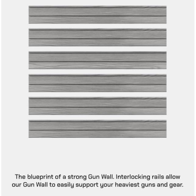 Hold Up Displays HD90 Gun Wall Bundle (6 Rifles and 6 Pistols)