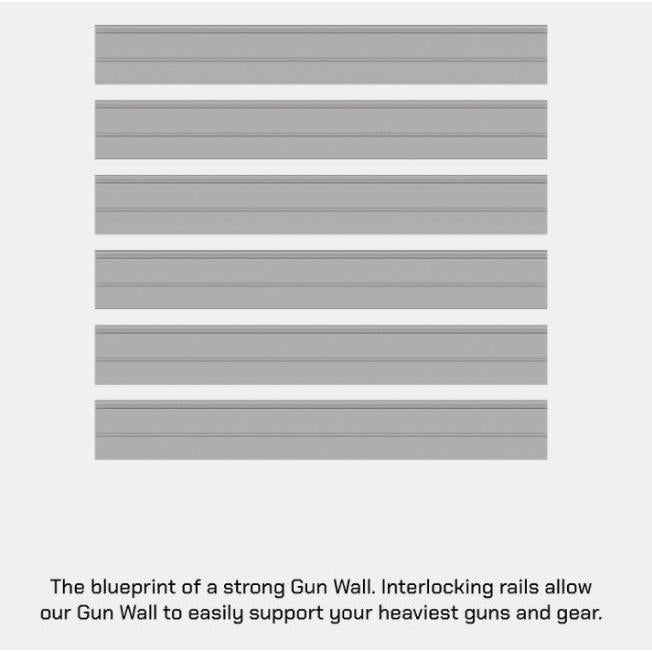 Hold Up Displays HD90 Gun Wall Bundle (6 Rifles and 6 Pistols)