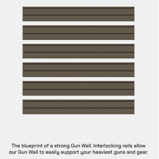 Hold Up Displays HD109 16 Pistol Gun Wall Bundle