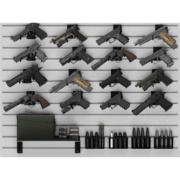 Hold Up Displays HD109 16 Pistol Gun Wall Bundle