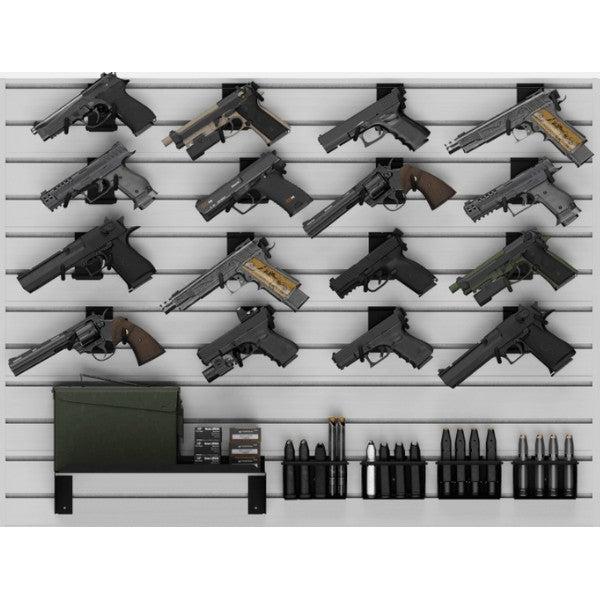 Hold Up Displays HD109 16 Pistol Gun Wall Bundle