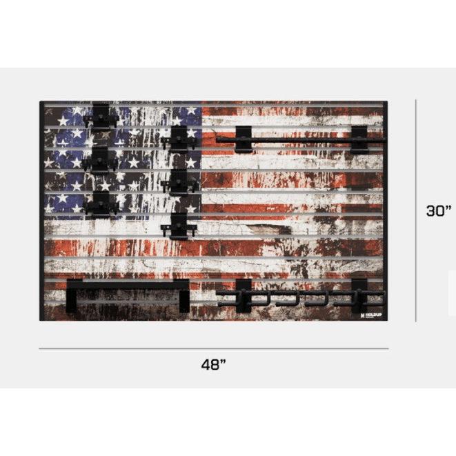 Hold Up Displays HD93 American Flag Gun Wall Bundle