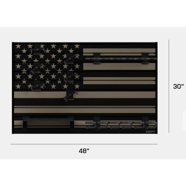 Hold Up Displays HD93 American Flag Gun Wall Bundle