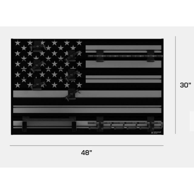 Hold Up Displays HD93 American Flag Gun Wall Bundle