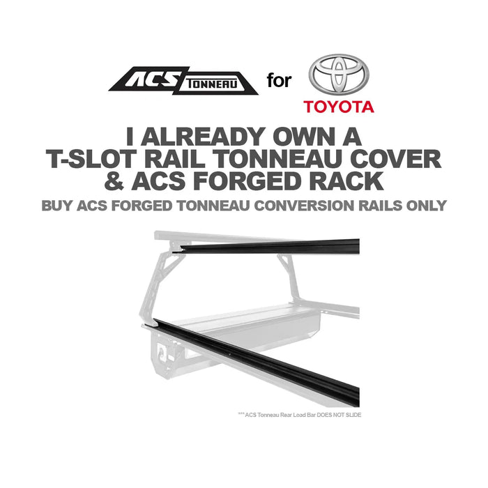 Leitner Designs ACS Forged Tonneau - Rails Only - Toyota