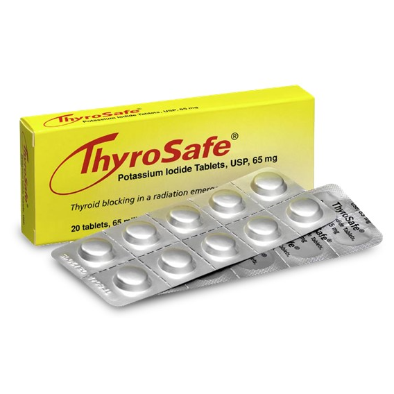 MIRA Safety FDA Approved Thyrosafe Potassium Iodide (KI) Tablets - Protects Against Radioactive Iodine