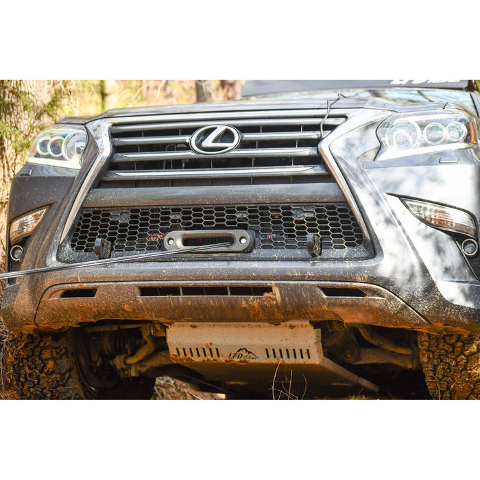 Adjustable Hidden Winch Mount with Recovery Points - GX460