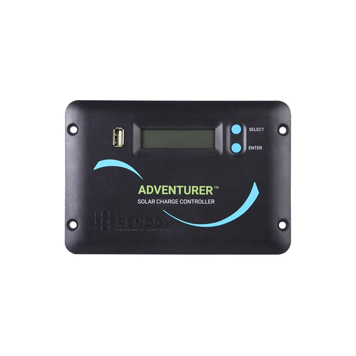 Renogy Adventurer Li- 30A PWM Flush Mount Charge Controller w/ LCD Display