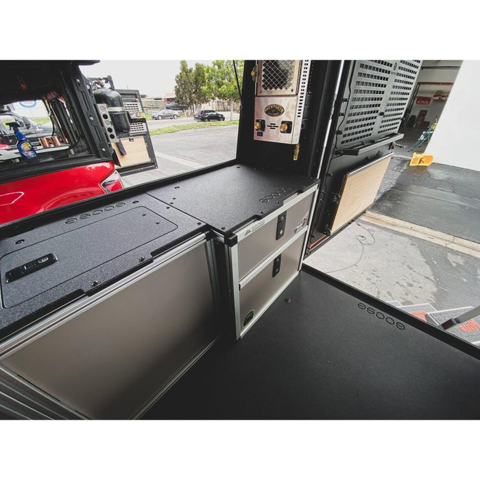 Alu-Cab Alu-Cabin Canopy Camper - Ram 2500 & 3500 2009-Present 4th & 5th Gen. - Rear Double Drawer Module