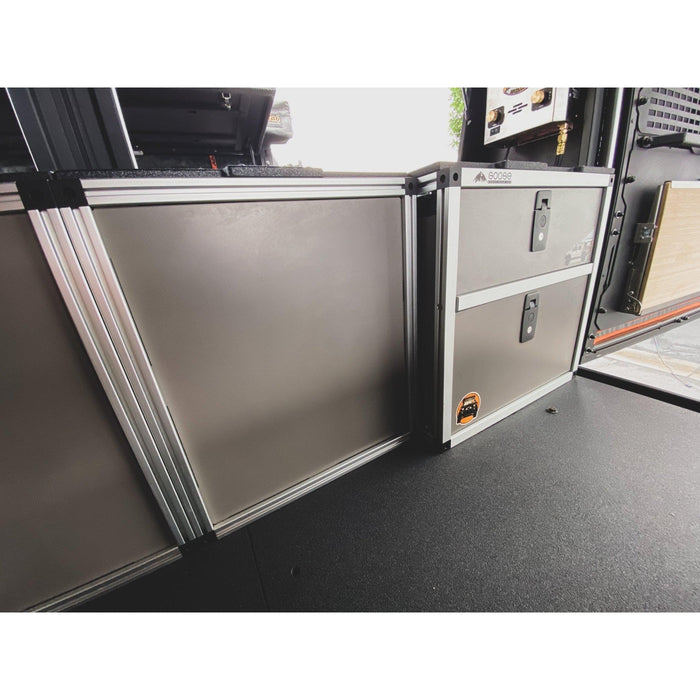 Alu-Cab Alu-Cabin Canopy Camper - Toyota Tundra 2007-2021 2nd and 2.5 Gen. - Middle Utility Module - 6'5" Bed