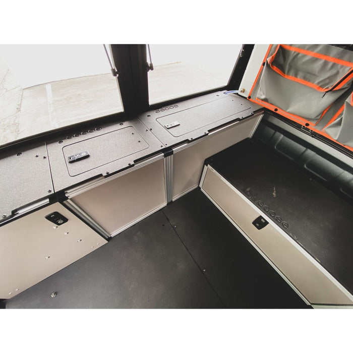 Alu-Cab Alu-Cabin Canopy Camper - Toyota Tundra 2007-2021 2nd and 2.5 Gen. - Middle Utility Module - 6'5" Bed