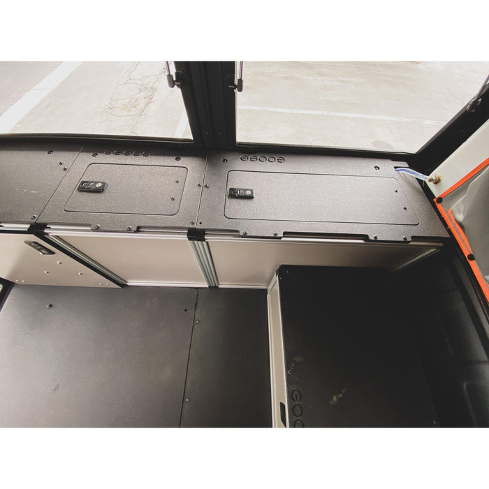 Alu-Cab Alu-Cabin Canopy Camper - Toyota Tundra 2022-Present 3rd Gen. - Front Utility Module - 6'5" Bed