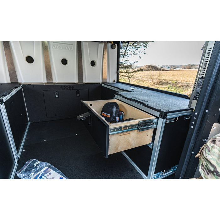 Alu-Cab Canopy Camper V2 - Chevy Colorado/GMC Canyon 2015-2022 2nd Gen. - Rear Double Drawer Module - 5' Bed