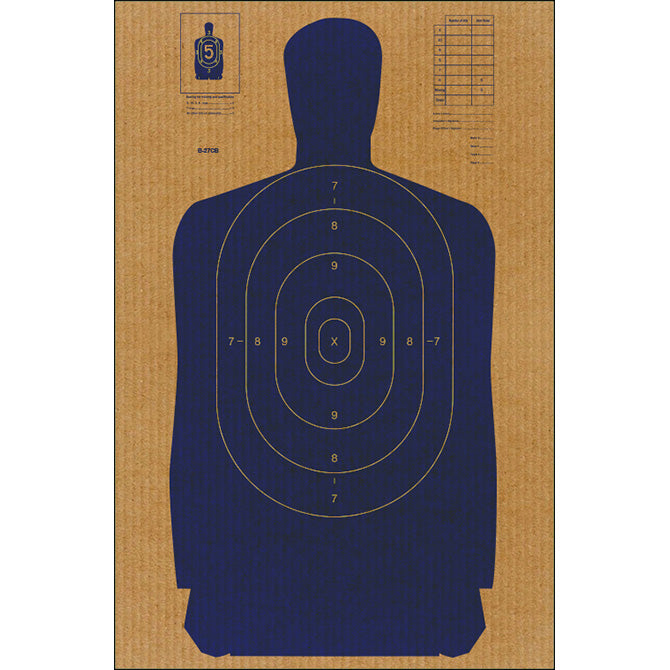 Action Target B-27 Cardboard Target (Blue)