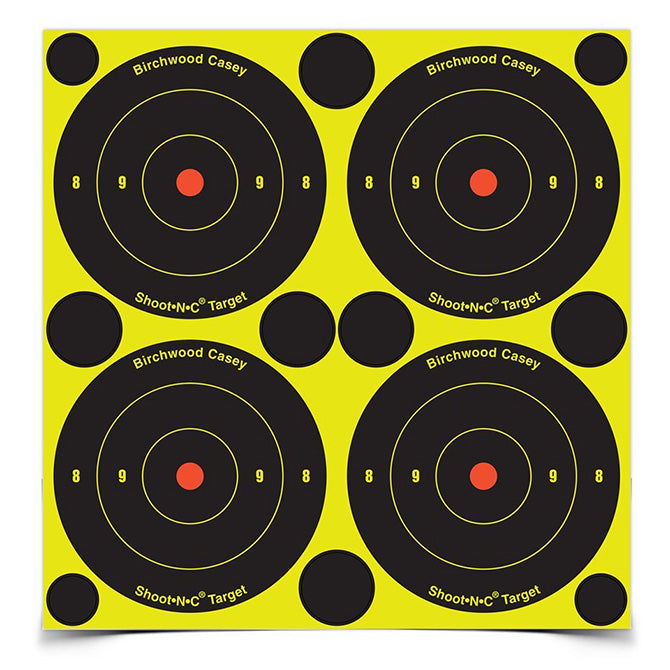 Action Target Shoot-N-C 3" Bull's-Eye, 240 Targets - 600 Pasters