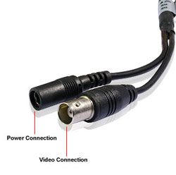 BackStreet Surveillance (C90W-MZ) White Motorized Zoom Dome, Video Over Coax