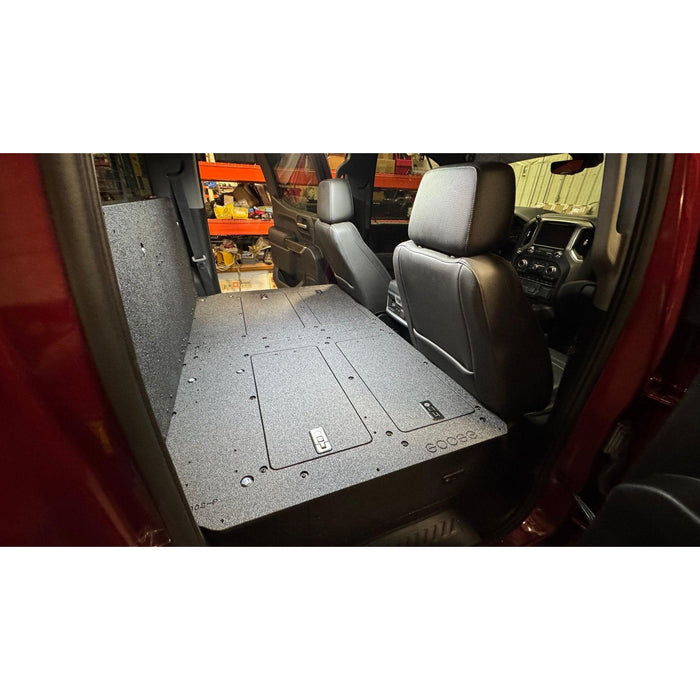 CHEVY - SILVERADO - 4TH GEN - GMC - SIERRA - 2019-PRESENT - 5TH GEN - EXPLORE SERIES - CREW CAB - SEAT DELETE PLATE SYSTEM - SECOND ROW - 100%