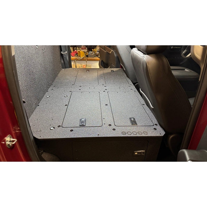 CHEVY - SILVERADO - 4TH GEN - GMC - SIERRA - 2019-PRESENT - 5TH GEN - EXPLORE SERIES - CREW CAB - SEAT DELETE PLATE SYSTEM - SECOND ROW - 100%