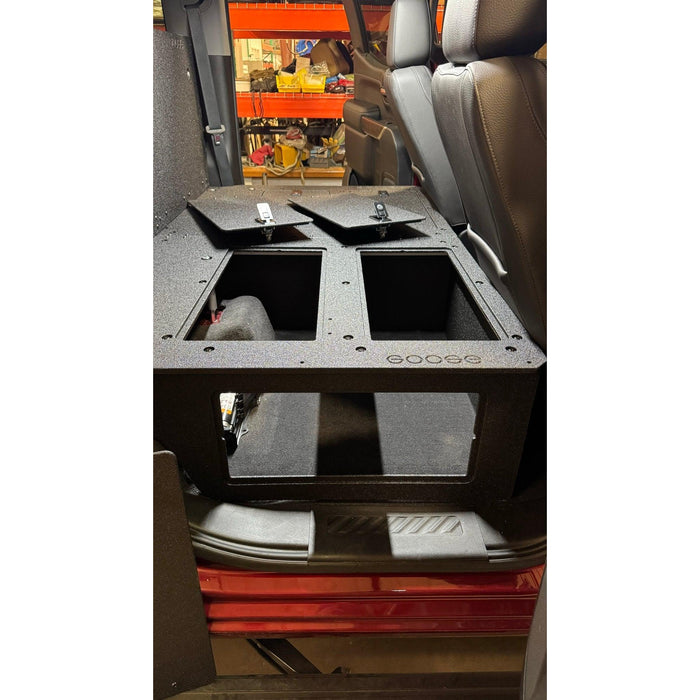 CHEVY - SILVERADO - 4TH GEN - GMC - SIERRA - 2019-PRESENT - 5TH GEN - EXPLORE SERIES - CREW CAB - SEAT DELETE PLATE SYSTEM - SECOND ROW - 100%