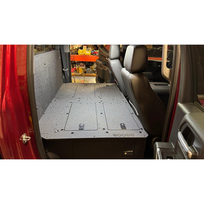 CHEVY - SILVERADO - 4TH GEN - GMC - SIERRA - 2019-PRESENT - 5TH GEN - EXPLORE SERIES - CREW CAB - SEAT DELETE PLATE SYSTEM - SECOND ROW - 100%