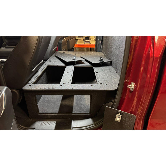 CHEVY - SILVERADO - 4TH GEN - GMC - SIERRA - 2019-PRESENT - 5TH GEN - EXPLORE SERIES - CREW CAB - SEAT DELETE PLATE SYSTEM - SECOND ROW - 100%