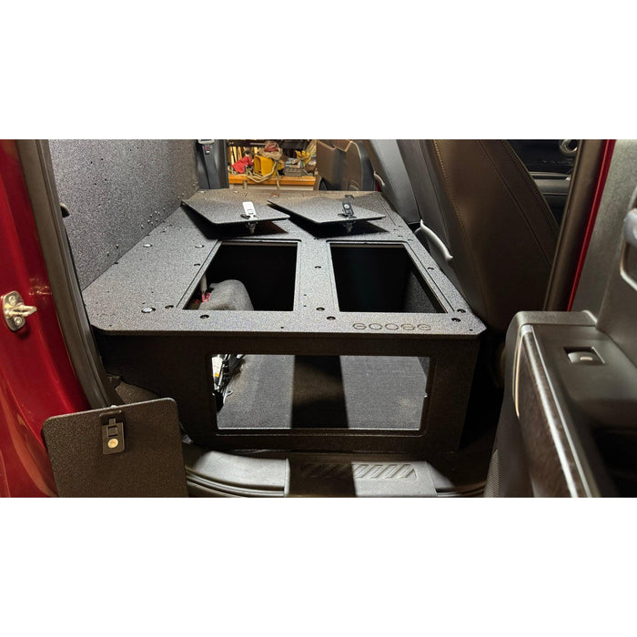 CHEVY - SILVERADO - 4TH GEN - GMC - SIERRA - 2019-PRESENT - 5TH GEN - EXPLORE SERIES - CREW CAB - SEAT DELETE PLATE SYSTEM - SECOND ROW - 100%