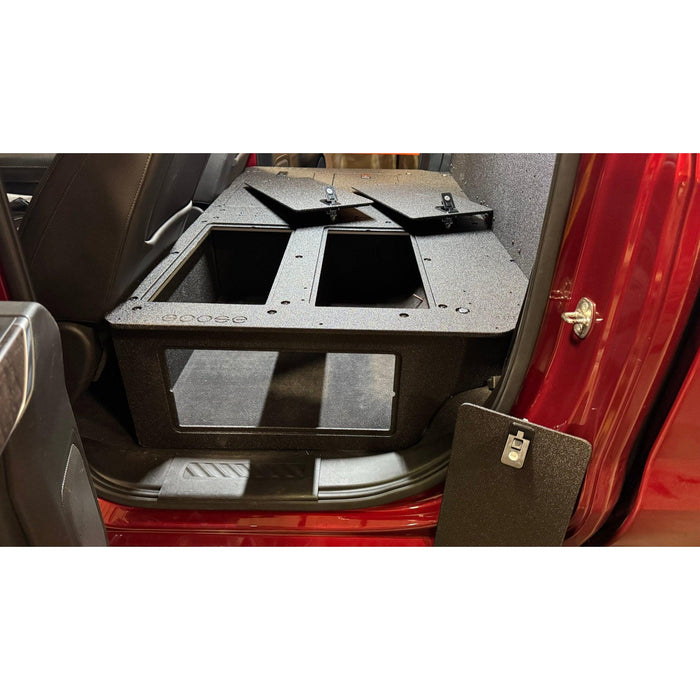 CHEVY - SILVERADO - 4TH GEN - GMC - SIERRA - 2019-PRESENT - 5TH GEN - EXPLORE SERIES - CREW CAB - SEAT DELETE PLATE SYSTEM - SECOND ROW - 100%