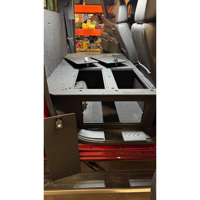 CHEVY - SILVERADO - 4TH GEN - GMC - SIERRA - 2019-PRESENT - 5TH GEN - EXPLORE SERIES - CREW CAB - SEAT DELETE PLATE SYSTEM - SECOND ROW - 100%