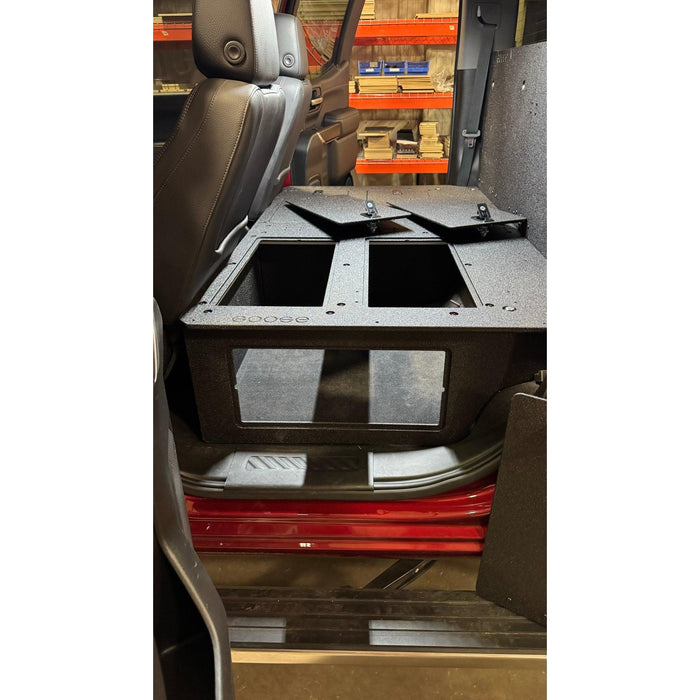 CHEVY - SILVERADO - 4TH GEN - GMC - SIERRA - 2019-PRESENT - 5TH GEN - EXPLORE SERIES - CREW CAB - SEAT DELETE PLATE SYSTEM - SECOND ROW - 100%