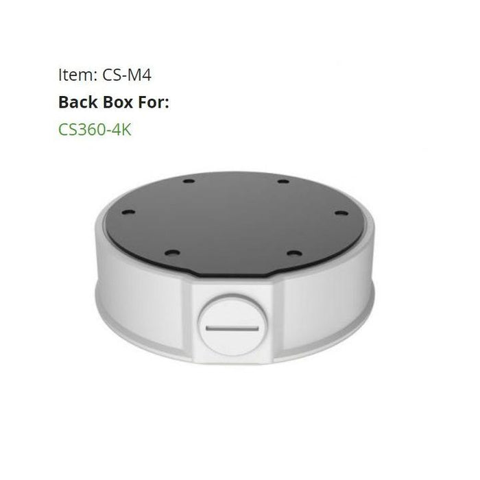 BackStreet Surveillance (CS360-4k) 360 Degree View 2-way Audio
