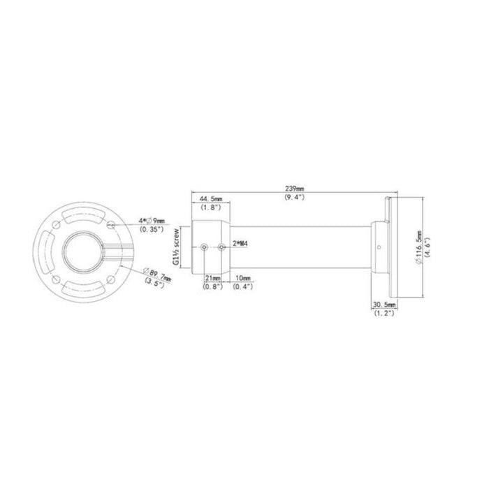 BackStreet Surveillance CS-Ceiling Mount Bracket