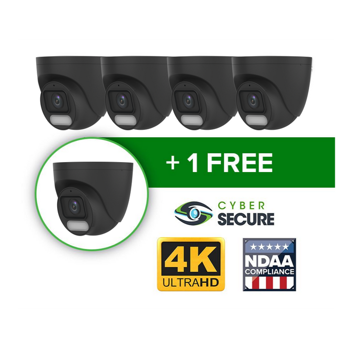 BackStreet Surveillance (CS100DB) Buy 4 Get 5, 4K Vandal Dome