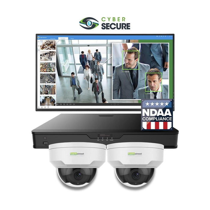 BackStreet Surveillance (CSK2-100LTE) 2 Dome White Security System