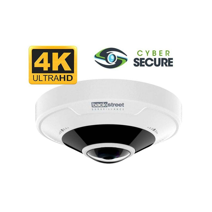 BackStreet Surveillance (CS360-4k) 360 Degree View 2-way Audio