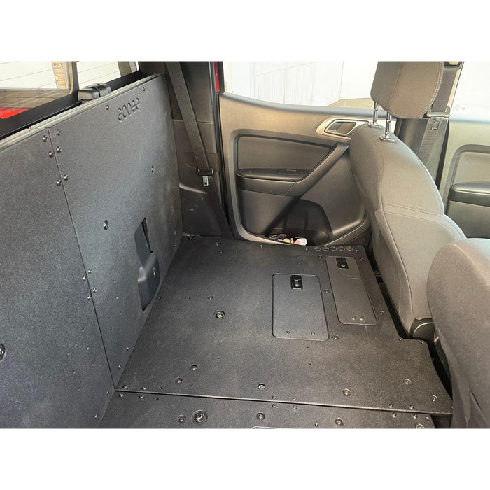 Ford Ranger 2019-2023 4th Gen. Super Crew - 100% Second Row Seat Delete Plate System