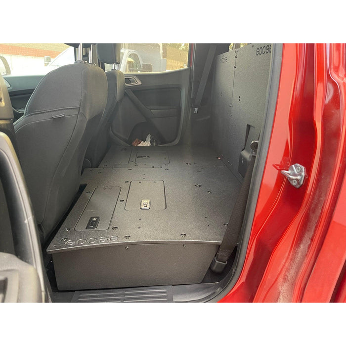 Ford Ranger 2019-2023 4th Gen. Super Crew - 100% Second Row Seat Delete Plate System