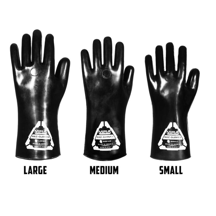 MIRA Safety HAZ-GLOVES - Butyl Gloves for CBRN Protection