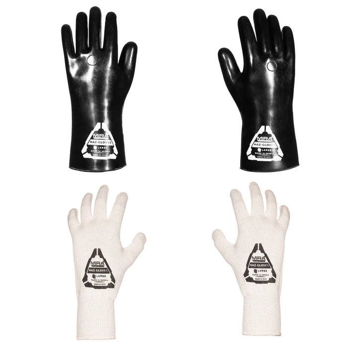 MIRA Safety HAZ-GLOVES - Butyl Gloves for CBRN Protection