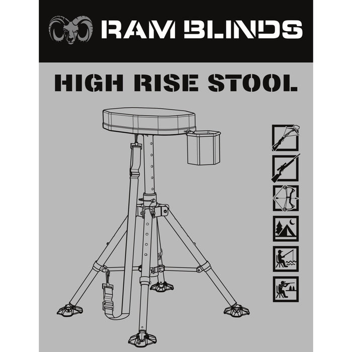 RAM Blinds RAM High Rise Hunting Stool