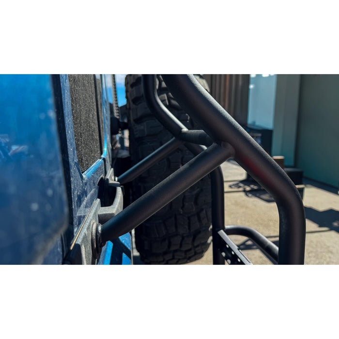 Dirtbox Overland Ineos Grenadier Rear Ladder with Jerry Can Holder | No-Drill Overland Accessory