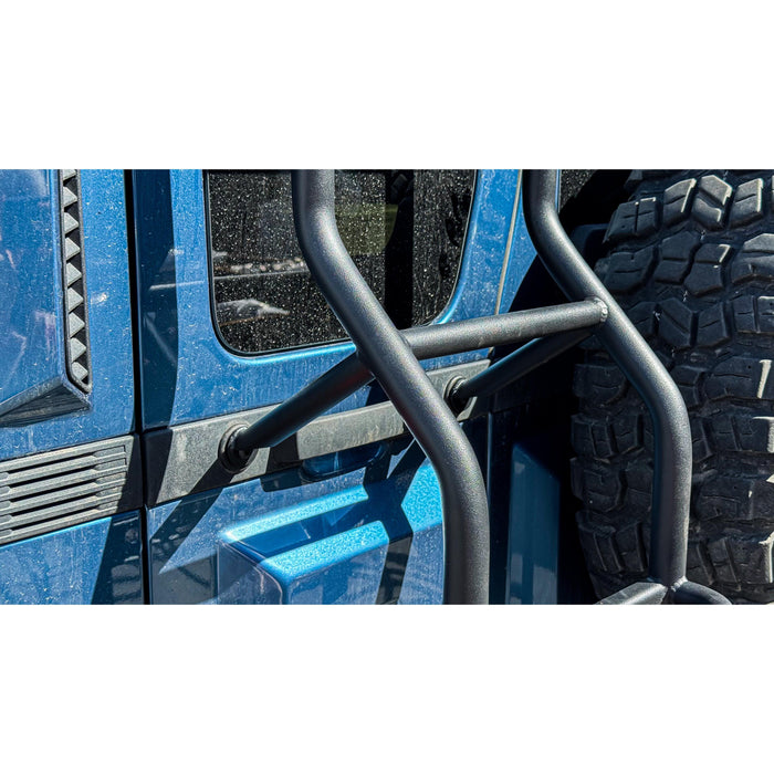 Dirtbox Overland Ineos Grenadier Rear Ladder with Jerry Can Holder | No-Drill Overland Accessory