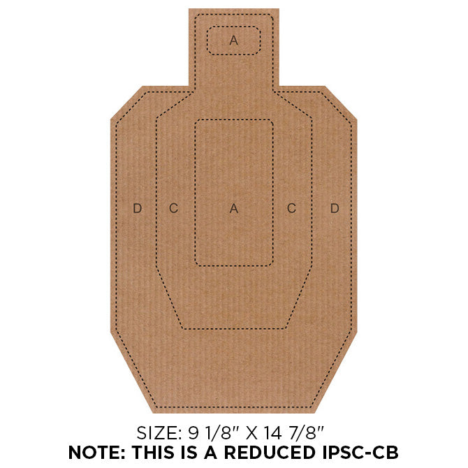 Action Target Reduced Size IPSC-CB Target - Size: 9 1/8" x 14 7/8"