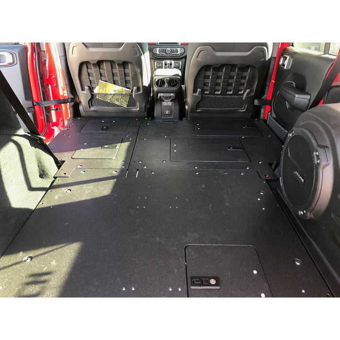 Jeep Wrangler 2018-Present JLU 4 Door - Second Row Seat Delete Plate System