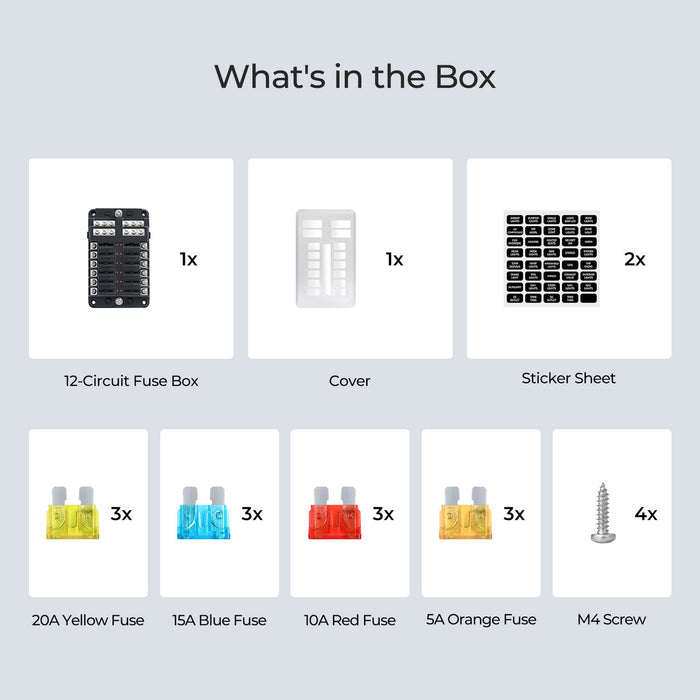 Renogy 12 Way Fuse Box