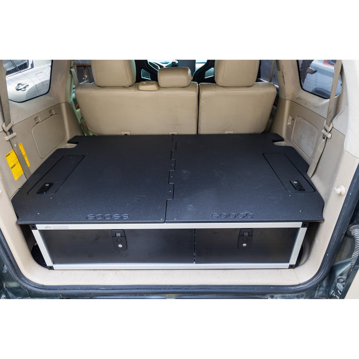 Lexus GX470 2002-2009 1st Gen. - Side x Side Drawer Module with Fitted Top Plate - 41-3/8"W x 10"H x 36"D