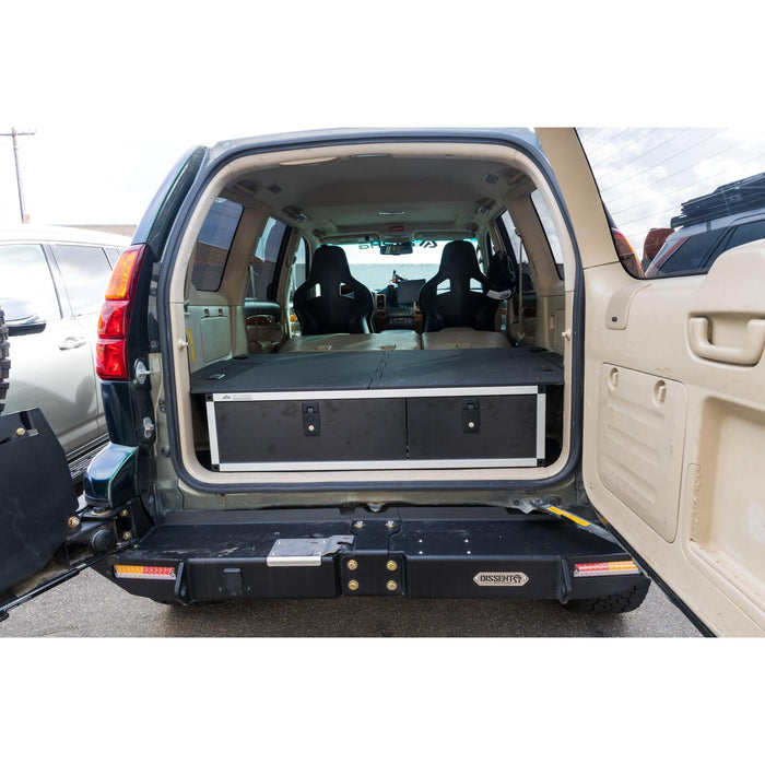 Lexus GX470 2002-2009 1st Gen. - Side x Side Drawer Module with Fitted Top Plate - 41-3/8"W x 10"H x 36"D