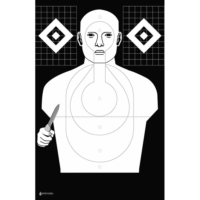 Action Target Low-Light Hostile Qualification Cardboard Target